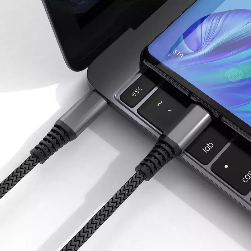 USB-kaapeli 4smarts 456267 3 m USB-C musta 0,48 Gbit/s