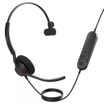 Jabra Engage 40 - (Inline Link) USB-A MS Mono, johdollinen, toimisto/callcenter, 50 - 20 000 Hz, 45 g, kuuloke, musta