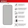 Displex Privacy Screen Protector (10H) Apple iPhone 16 Plus, Eco-asennuskehys, katselusuojafiltteri