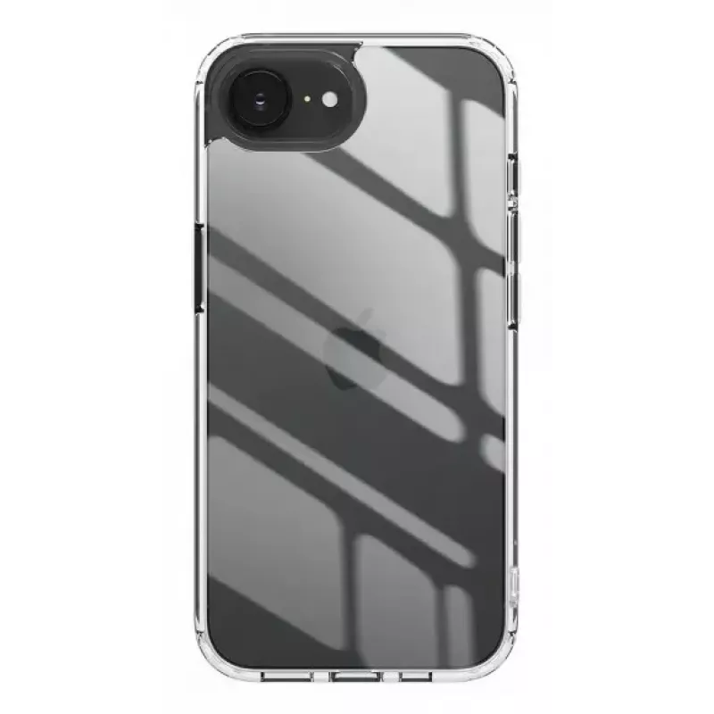 Nevox StyleShell SHOCKFlex 2496 suojakuori iPhone 16e / SE 2025 -puhelimelle, 15,5 cm (6,1 tuumaa), läpinäkyvä