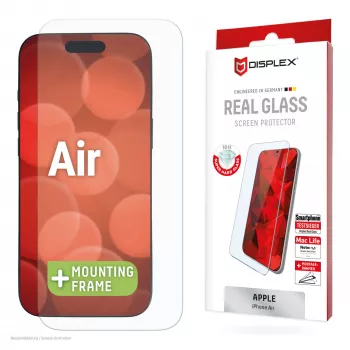 Displex näytönsuojakalvo (10H) Apple iPhone Air, Eco-asennuskehys, naarmuuntumaton
