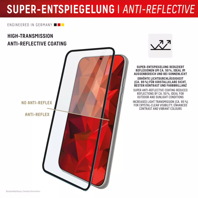 Displex Premium näytönsuoja (Full Cover, 10H) Apple iPhone 17 Pro Max, Eco-asennuskehys, Full Cover