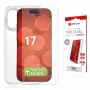 Displex näytönsuojakalvo + kotelo Apple iPhone 17, Eco-asennuskehys, naarmuuntumaton