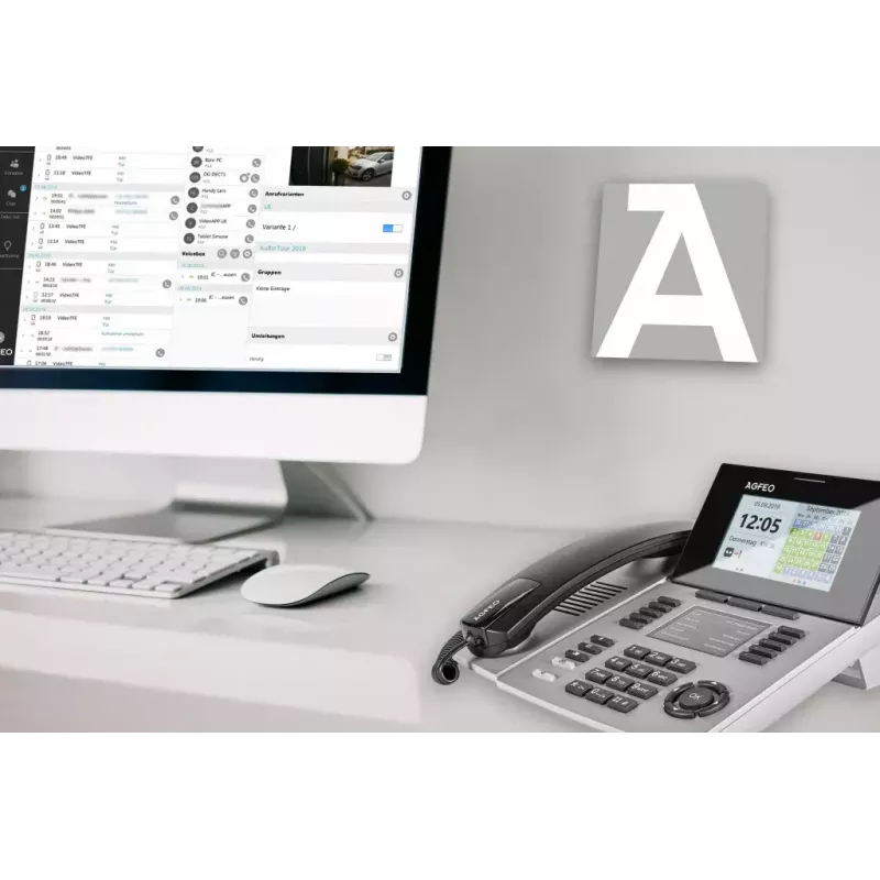 IP-puhelin AGFEO ST 56 hopea LCD