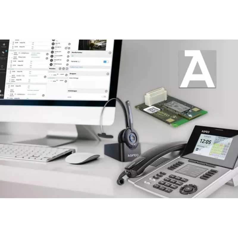 IP-puhelin AGFEO ST 56 hopea LCD