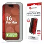 Displex tietosuojakalvo (10H) Apple iPhone 16 Pro Max, Eco-asennuskehys, tietosuojasuodatin