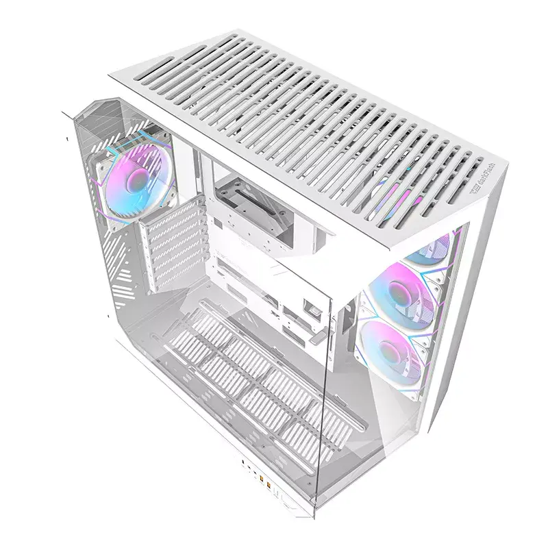 Tietokonekotelo Darkflash DY470 ATX valkoinen