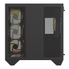 Tietokonekotelo Darkflash DY470 ATX musta 4 tuulettimella ja GPU-telineellä