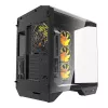 Tietokonekotelo Darkflash DY470 ATX musta 4 tuulettimella ja GPU-telineellä