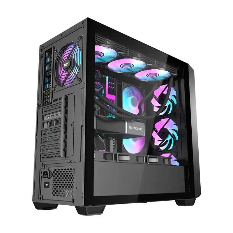 Tietokonekotelo Darkflash DS900WD ATX musta