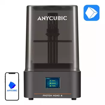 Hartsipohjainen 3D-tulostin AnyCubic Photon Mono 4 PM40BK0A-O — 4K-monokromi-LCD, pöytämalli