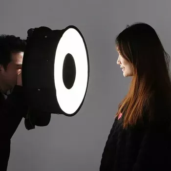 Softbox-hajotin Puluz PU5145 45 cm pyöreä kevyt valokuvausvalaistukseen