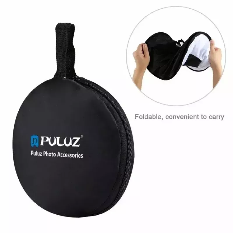 Softbox-hajotin Puluz PU5145 45 cm pyöreä kevyt valokuvausvalaistukseen