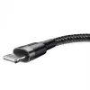 Baseus Cafule CALKLF-AG1 USB-A–Lightning-kaapeli, 2,4 A, 0,5 m, musta/harmaa