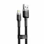 Baseus Cafule CALKLF-AG1 USB-A–Lightning-kaapeli, 2,4 A, 0,5 m, musta/harmaa