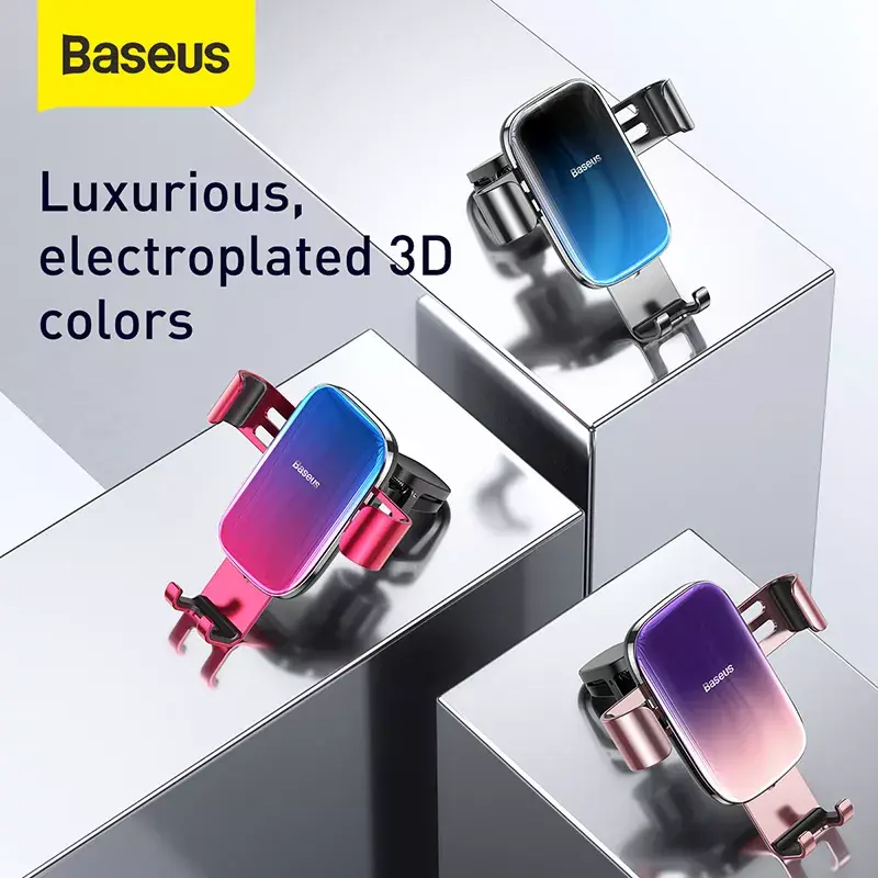 Passiivinen teline Baseus Glaze Gravity matkapuhelimelle musta