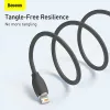 USB 2.0 -datakaapeli Baseus Jelly Lightning - USB-A 1,2 m, musta