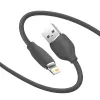 USB 2.0 -datakaapeli Baseus Jelly Lightning - USB-A 1,2 m, musta