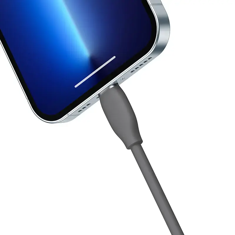 USB 2.0 -datakaapeli Baseus Jelly Lightning - USB-A 1,2 m, musta