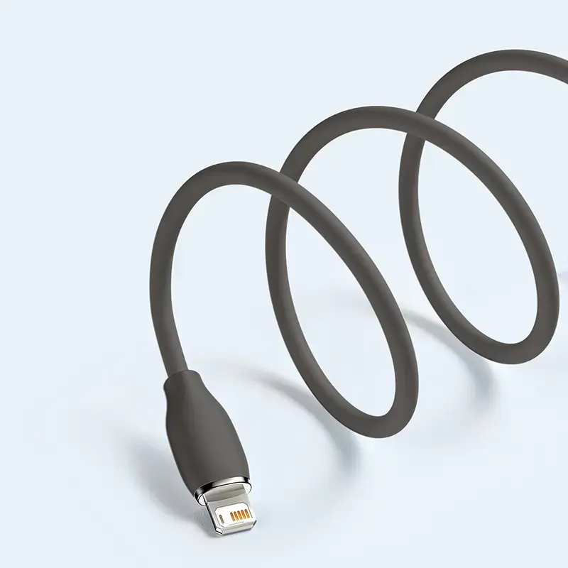USB 2.0 -datakaapeli Baseus Jelly Lightning - USB-A 1,2 m, musta