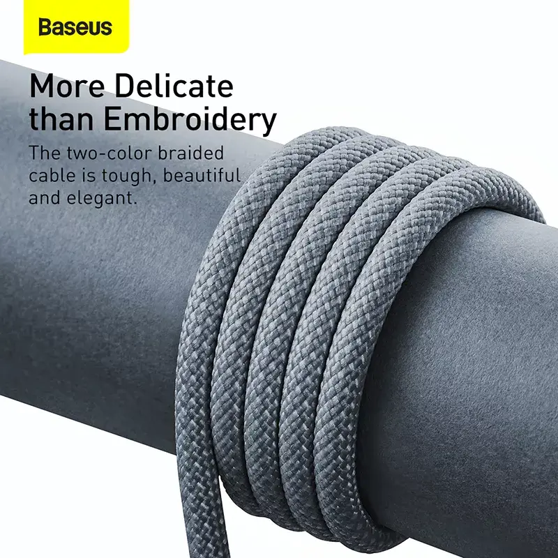 Baseus Dynamic 2 m harmaa Lightning - USB-A -kaapeli
