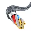Baseus Dynamic 2 m harmaa Lightning - USB-A -kaapeli