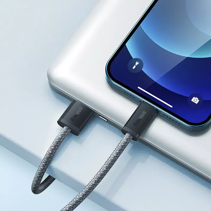 Baseus Dynamic 2 m harmaa Lightning - USB-A -kaapeli