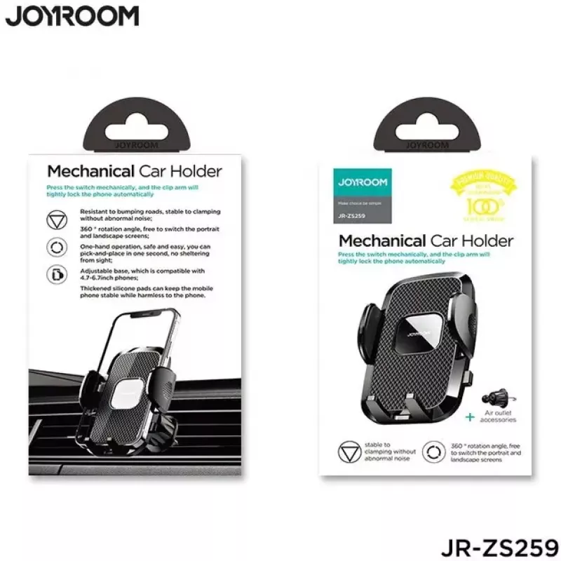 Aktiivipidike JOYROOM JR-ZS259 matkapuhelin/älypuhelin musta