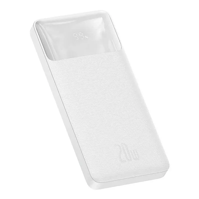Powerbank Baseus Bipow 10000mAh, 20W (valkoinen)