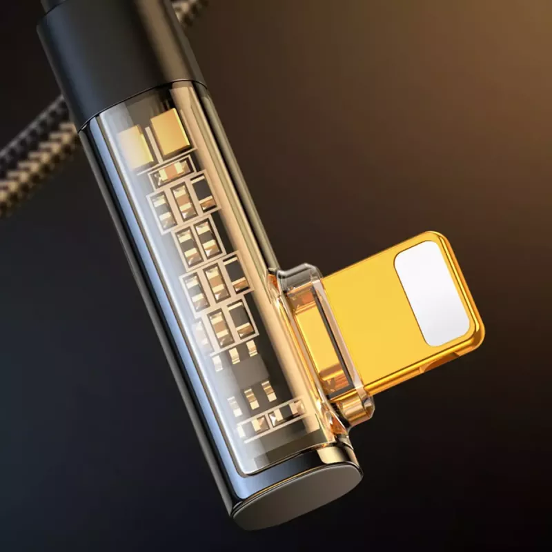 USB-A–Lightning-kulmakaapeli Joyroom S-UL012A6 1,2 m, musta