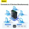 Baseus BA07 Mini Bluetooth-sovitin PC-tietokoneelle, USB 5.3 langaton Bluetooth-vastaanotin - musta