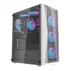 Darkflash DK352 Plus tietokonekotelo ATX musta ja valkoinen