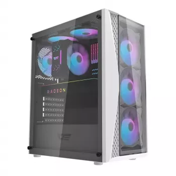 Darkflash DK352 Plus tietokonekotelo ATX musta ja valkoinen