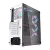 Darkflash DK352 Plus tietokonekotelo ATX musta ja valkoinen