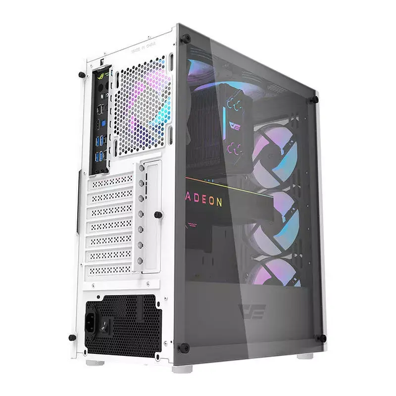 Darkflash DK352 Plus tietokonekotelo ATX musta ja valkoinen