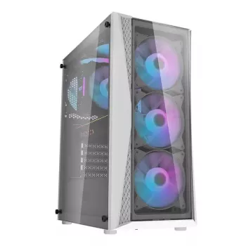 Darkflash DK352 Plus tietokonekotelo ATX musta ja valkoinen