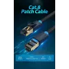 Ethernet-verkkokaapeli Vention Cat.8 S/FTP 1 m musta RJ-45 kullattu