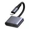 2-in-1 äänisovitin Joyroom SY-L01 Lightning 3,5 mm + Lightning, musta