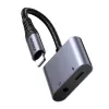 2-in-1 äänisovitin Joyroom SY-L01 Lightning 3,5 mm + Lightning, musta