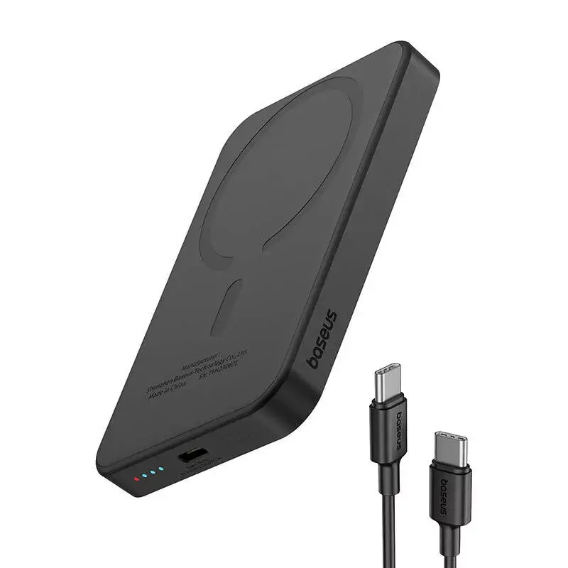 Magneettinen mini-varavirtalähde Baseus 5000mAh 20W (musta)