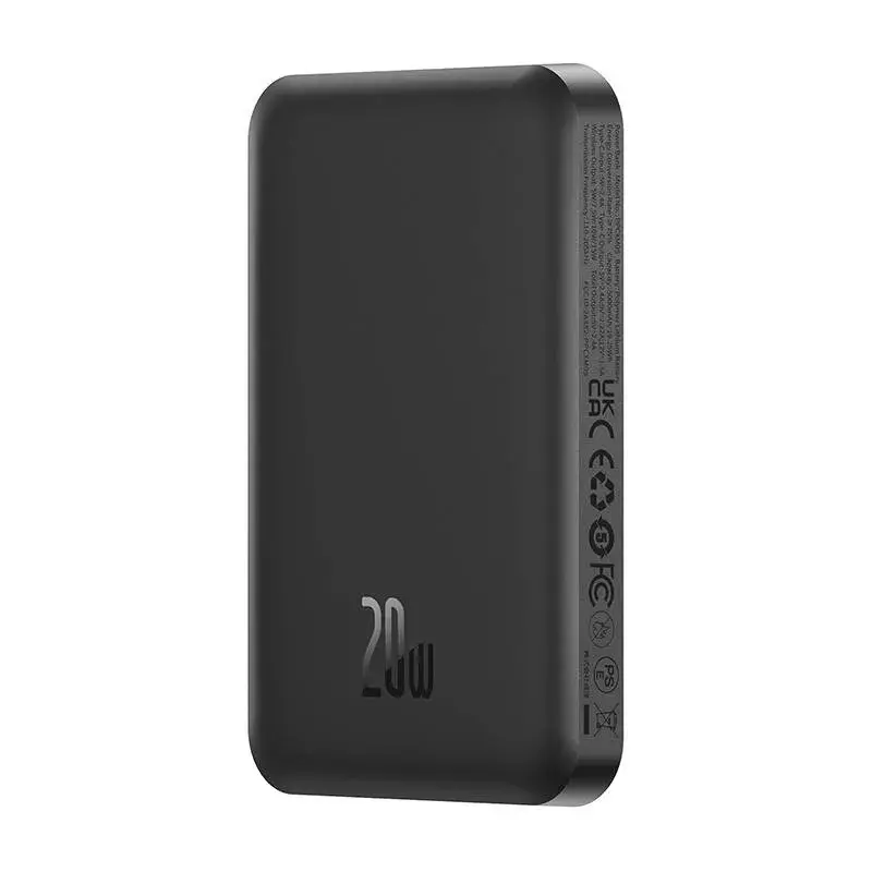 Magneettinen mini-varavirtalähde Baseus 5000mAh 20W (musta)