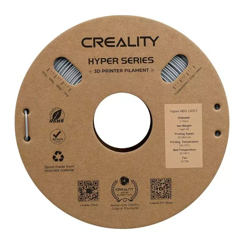 3D-tulostusmateriaali Creality 3D 3301020041 ABS harmaa 1 kg