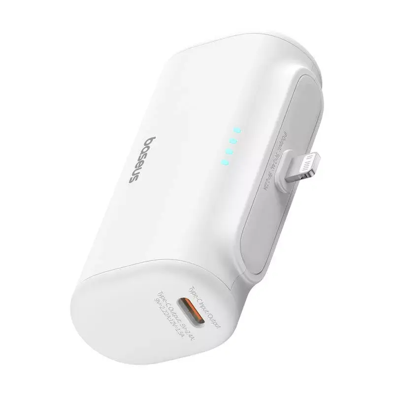 Varavirtalähde OS-Baseus Compact IP 5000mAh 20W (valkoinen)
