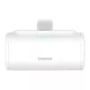 Varavirtalähde OS-Baseus Compact IP 5000mAh 20W (valkoinen)