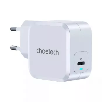 USB-C-virtalähde CHOETECH PD8007 45W EU valkoinen – USB‑C PD 45W