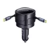 Autolaturi Baseus Enjoyment Max 60W integroiduilla USB-C-kaapeleilla, 60W lähtö