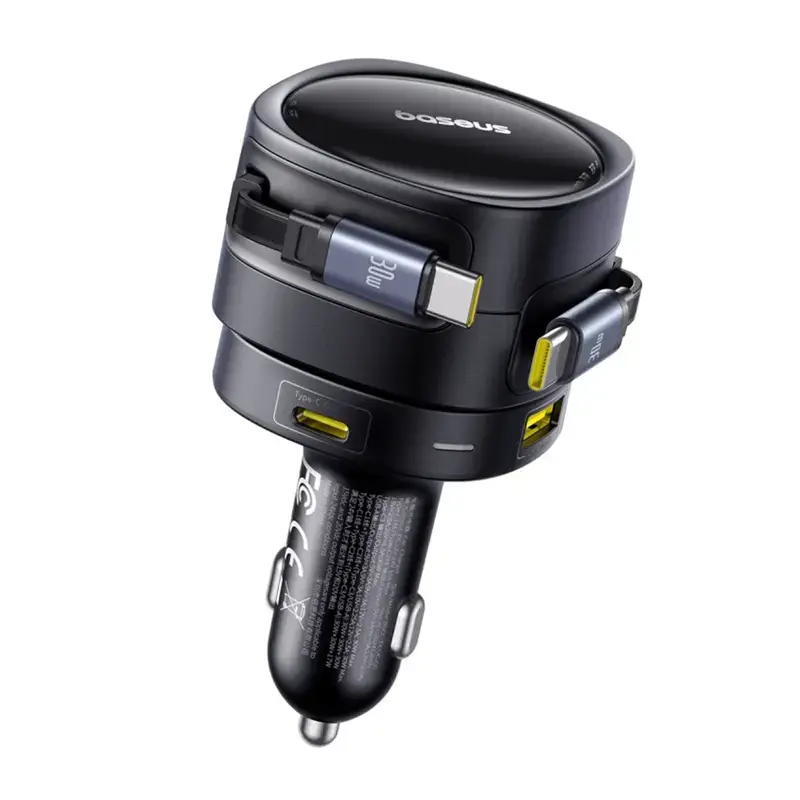 Autolaturi Baseus Enjoyment Max 90W USB-C- ja USB-A-liitännöillä