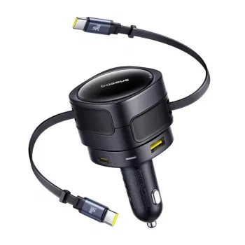 Autolaturi Baseus Enjoyment Max 90W USB-C- ja USB-A-liitännöillä