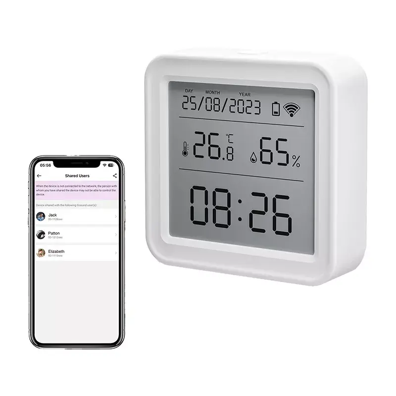 Lämpötila- ja kosteusanturi Gosund ST17 Zigbee LCD-näytöllä