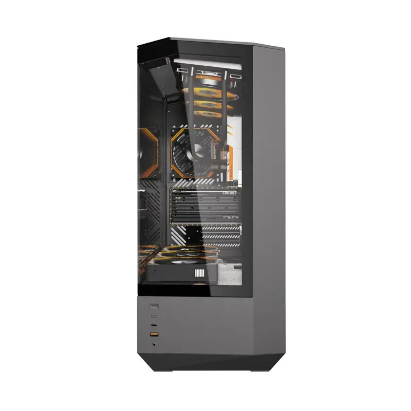 Tietokonekotelo Darkflash DY460 ATX musta